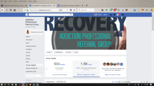 Activity in Addiction Professional Referral Group